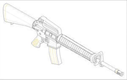 Trumpeter 00502 AR15/M16/M4 FAMILY-M16A2 (6 units) (1/35)