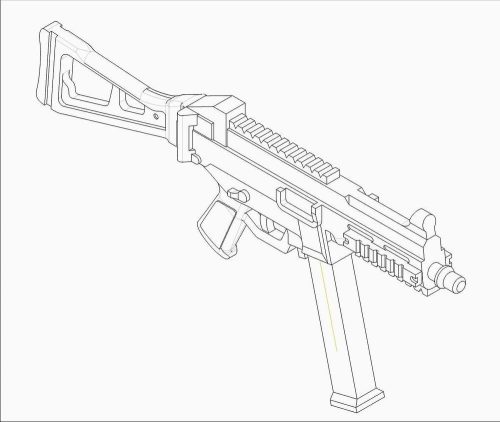 Trumpeter 00524 German Firearms Selection-UMP.45 (4guns) (1/35)