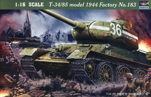 Trumpeter 00902 T-34/85 1944 Baunummer 183 (1/16)