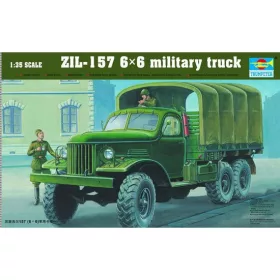   Trumpeter 01001 Soviet ZIL-157 6x6 Military Truck 1/35 katonai teherautó makett