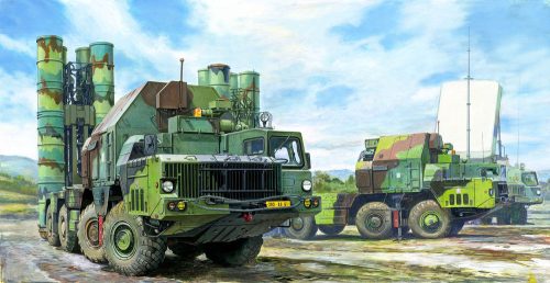 Trumpeter 01038 48N6E of 5P85S TEL S-300PMU SA-10 GRUMBL (1/35)