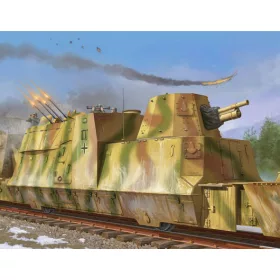   Trumpeter 01511 German Kanonen und Flakwagen BP42 1/35 vasúti makett