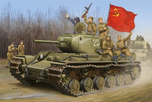 Trumpeter 01566 Soviet KV-1S Heavy Tank 1/35 harckocsi makett