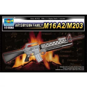 Trumpeter 01904 AR15/M16/M4 FAMILY-M16A2/M203 (1/3)
