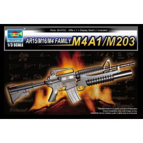 Trumpeter 01909 AR15/M16/M4 Family-M4A1/M203 (1/3)