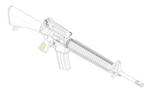 Trumpeter 01911 AR15/M16/M4 FAMILY-M16A3 (1/3)