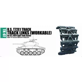   Trumpeter 02037 U.S. T72E1 track for M24 light tank (early) (1/35)