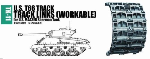 Trumpeter 02041 U.S. T66 track for M4A3E8 Sherman tank (1/35)