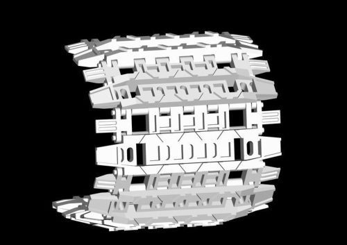 Trumpeter 02049 E-100 Track links (1/35)