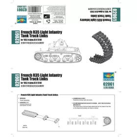   Trumpeter 02061 French R35 Light Infantry Tank Track Lin (1/35)