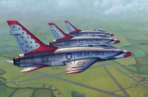 Trumpeter 02822 F-100D in Thunderbirds livery (1/48)