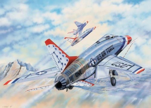 Trumpeter 03222 F-100D in Thunderbirds livery (1/32)