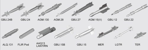 Trumpeter 03304 US aircraft weapons - Guided Bombs (1/32)