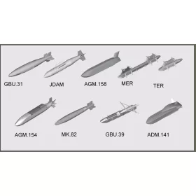 Trumpeter 03305 US aircraft weapons - Guided Bombs (1/32)