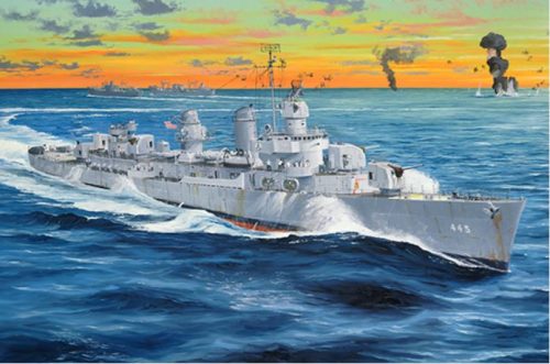 Trumpeter 03723 USS Fletcher DD-445 1/200 hajó makett