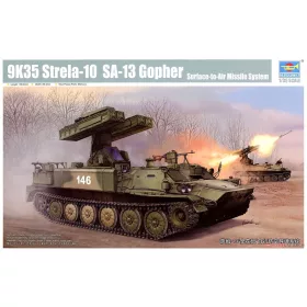   Trumpeter 05554 9K35 Strela-10 (SA-13 Gopher) Surface-to-Air Missile System 1/35 harcjármű makett