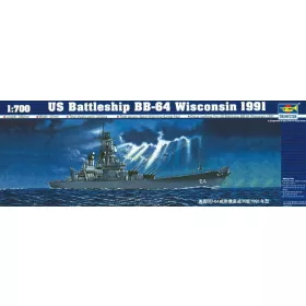   Trumpeter 05706 Schlachtschiff USS Wisconsin BB-64 1991 (1/700)