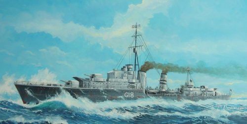 Trumpeter 05758 Tribal-class destroyer HMS Zulu (F18)'41 (1/700)