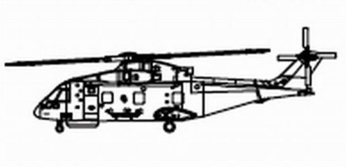 Trumpeter 06265 EH-101 (3 aircraft) (1/350)