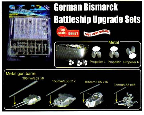 Trumpeter 06627 German Bismarck Battleship Upgrade Sets (1/200)