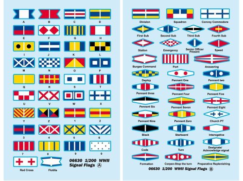 Trumpeter 06630 WWII Signal Flags (1/200)