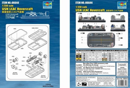 Trumpeter 06644 USN LCAC Hovercraft (1/350)