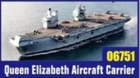Trumpeter 06751 HMS Queen Elizabeth Aircraft Carrier1/700 hajó makett