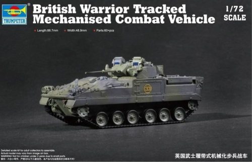 Trumpeter 07101 British Warrior Tracked Mechanized Vehic (1/72)