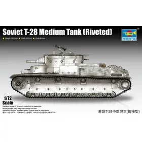 Trumpeter 07151 Soviet T-28 Medium Tank (Riveted) (1/72)