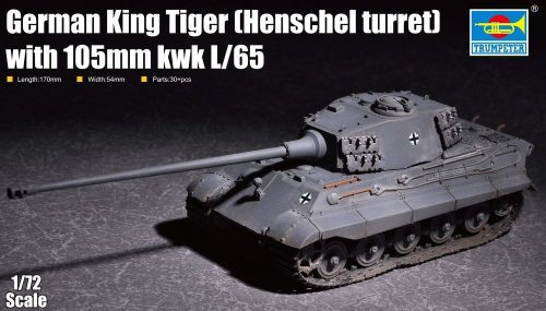 Trumpeter 07160 German King Tiger(Henschel turret) with 105mm kWh L/65 (1/72)