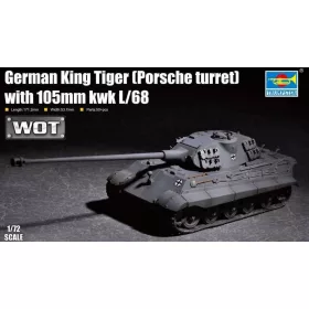   Trumpeter 07161 German King Tiger(Porsche turret)w.105mm kWh L/68 (1/72)