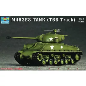 Trumpeter 07225 M4A3E8 Tank (T66 Track) (1/72)