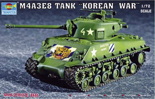 Trumpeter 07229 M4A3E8 Tank (T80 Track) (1/72)