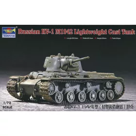   Trumpeter 07233 Russian KV-1 M1942 Lightweight Cast Tank (1/72)