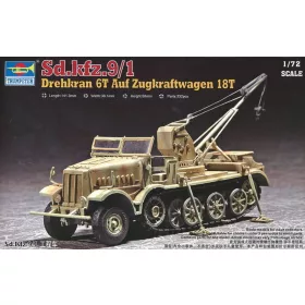   Trumpeter 07251 Drehkran 6t auf Zugkraftwagen 18t (Sd.Kfz. 9/1) (1/72)