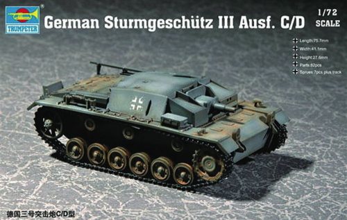 Trumpeter 07257 German Sturmgeschütz III Ausf. C/D (1/72)