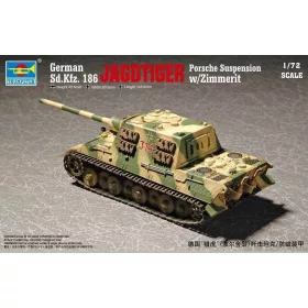   Trumpeter 07294 German Sd.Kfz 186 Jgdtiger wZimmerit Porsche gear (1/72)