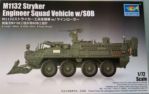 Trumpeter 07456 M1132 Stryker Engineer Squad Vehicle w/SOB (1/72)