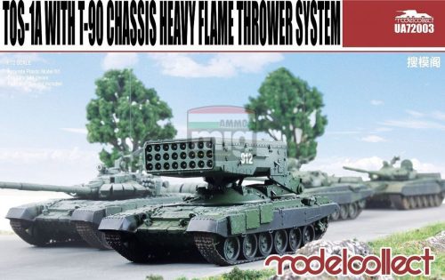 UA72003 TOS-1A with T-90 Chassis Heavy Flame Thrower System makett