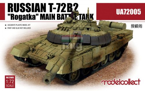 UA72005 Russian T-72B2 Rogatka Main Battle Tank makett