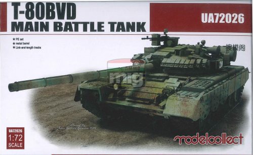 UA72026 T-80BVD Main Battle Tank makett