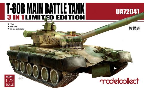 UA72041 T-80B Main Battle Tank Ultra Ver. 3 in 1, Limited makett