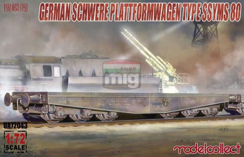 UA72043 Germany Schwerer plattformwagen type ssyms 80 makett