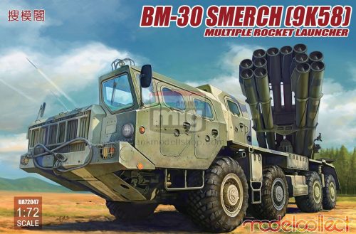 UA72047 Russia BM-30 Smerch（9K58）multiple rocket launcher makett