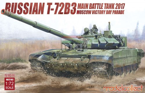 UA72102 Russian T-72B3 Main Battle Tank 2017 Moscow Victory Day Parade makett