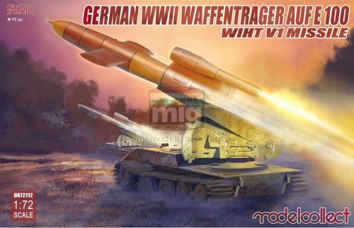 UA72112 German WWII E-100 panzer weapon carrier with V1 Missile launcher makett