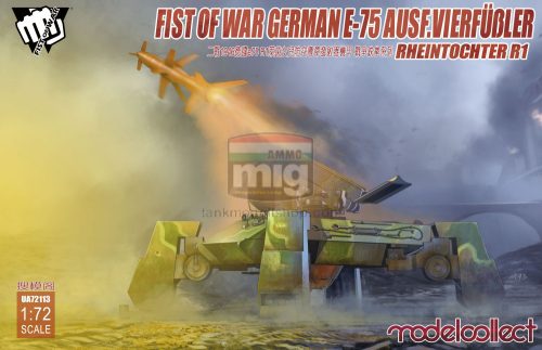 UA72113 Fist of War German WWII E75 Ausf.vierfubler Rheintochter 1 makett