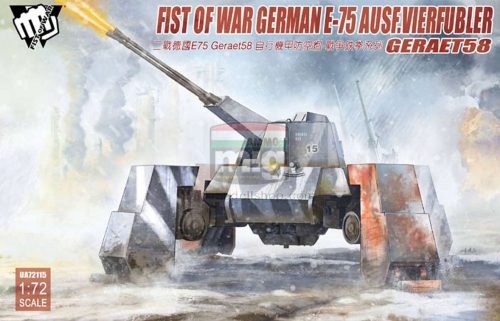 UA72115 Fist of War German WWII E75 Ausf.vierfubler Gerat 58 makett