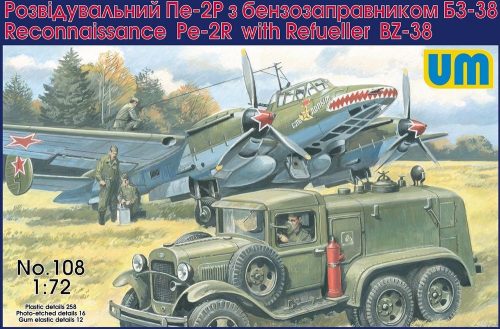 Unimodels UM108 Pe-2R reconn. aircraft w. ref. BZ-38 (1/72)