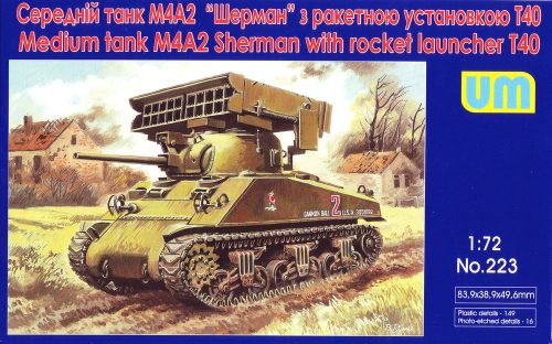 Unimodels UM223 Tank M4A2 with T40 rocket launcher (1/72)